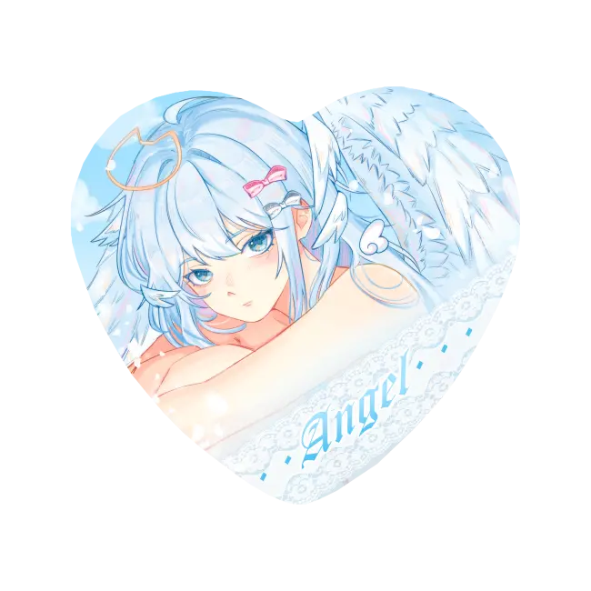 Значок-сердечко "Ami angel"
