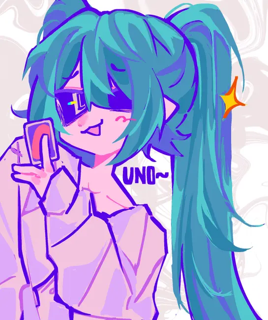 Открытка "uno!"