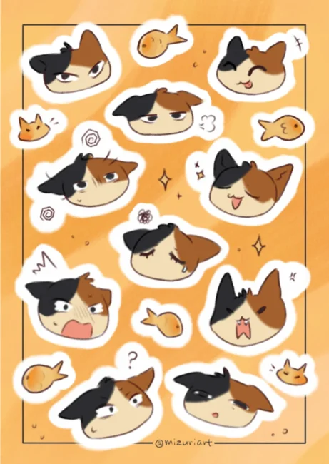 Стикерпак А6 "Котик"