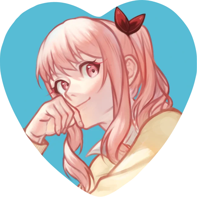 Значок-сердечко "Mizuki 𓂃۶ৎ"
